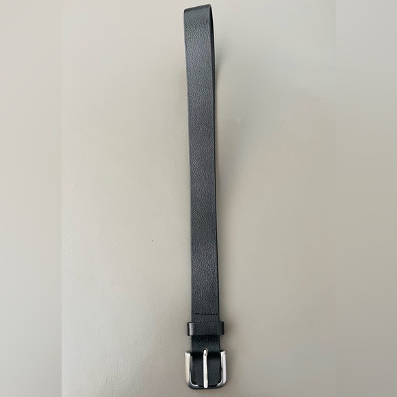 Men’s Vintage “Banana Republic” Black Leather Belt - Size - 34 - Made in Italy - Picture 6 of 12